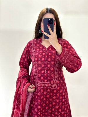 Bin Saeed Summer Printed Lawn 3 PC - ZSU25X30001