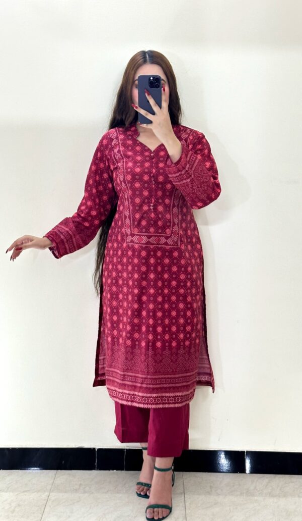 Bin Saeed Summer Printed Lawn 3 PC - ZSU25X30001 - Image 4