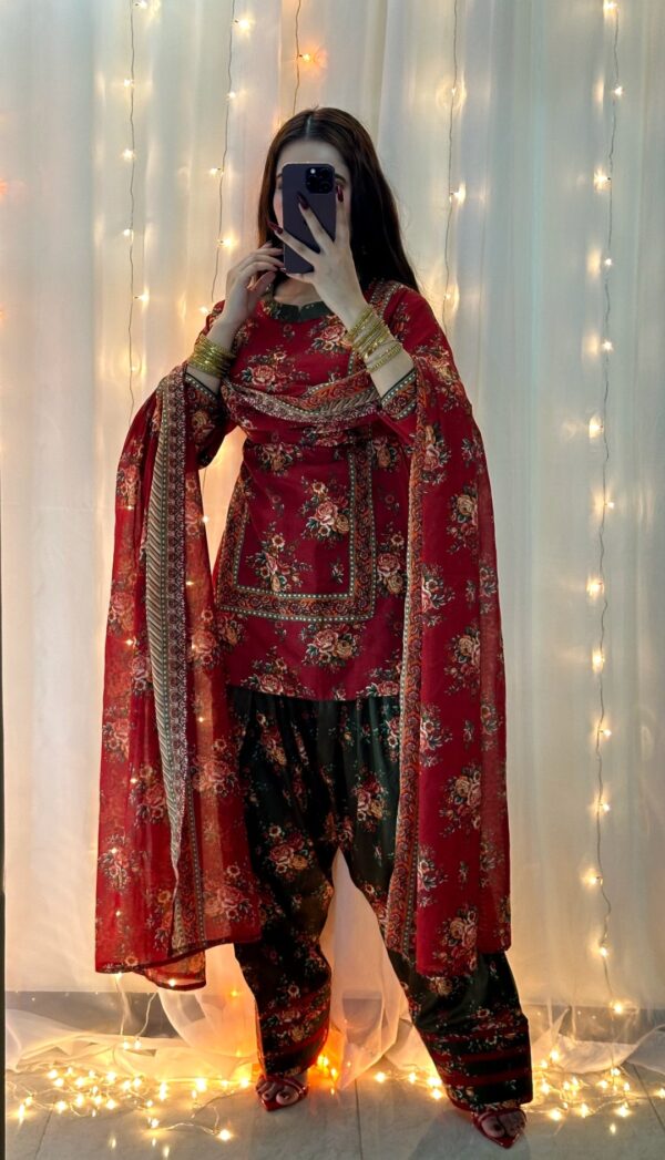 Bin Saeed Summer Printed Lawn 3 PC - ZSU25X30003 - Image 5
