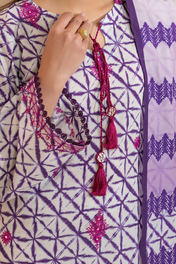 Embroidered Shirt Dupatta - 0241 - Image 3