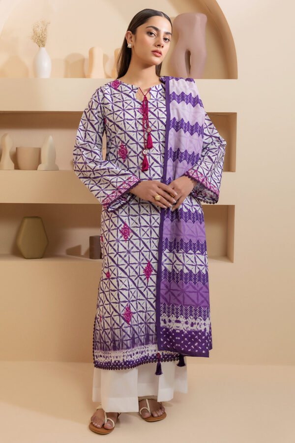 Embroidered Shirt Dupatta - 0241 - Image 4