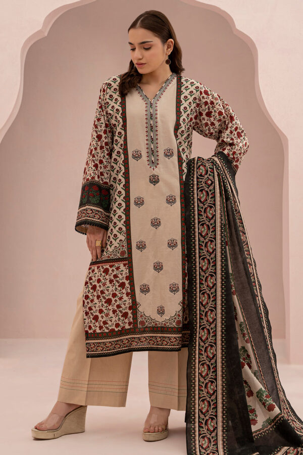 Embroidered Shirt Dupatta - 0489 - Image 4