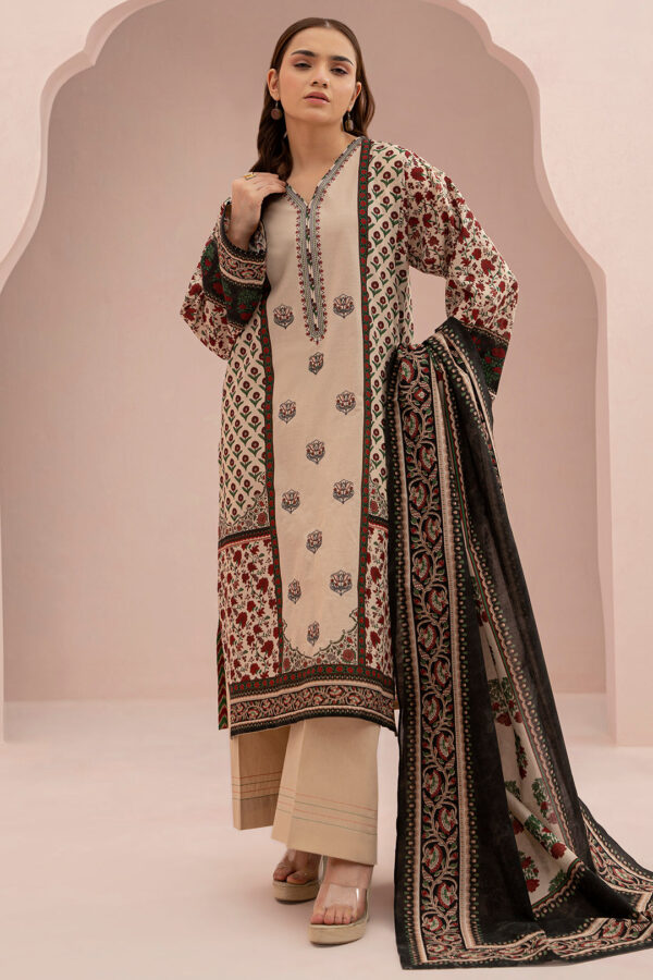 Embroidered Shirt Dupatta - 0489 - Image 3