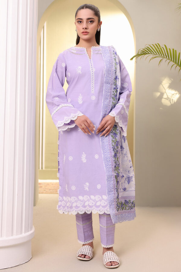 Embroidered Shirt Shalwar Dupatta - 0068 - Image 2