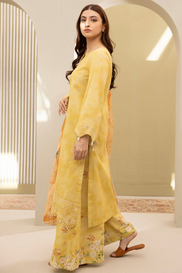 Embroidered Shirt Shalwar Dupatta - 0151 - Image 6