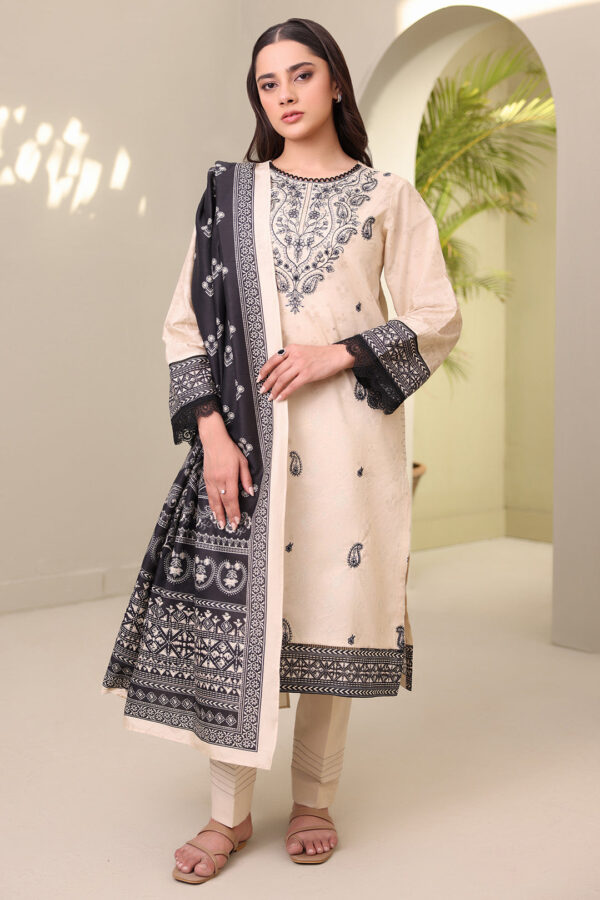 Embroidered Shirt Shalwar Dupatta - 0274 - Image 2