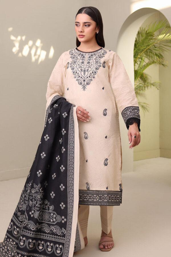 Embroidered Shirt Shalwar Dupatta - 0274 - Image 4