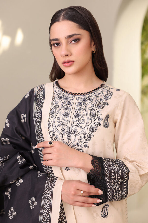 Embroidered Shirt Shalwar Dupatta - 0274 - Image 3