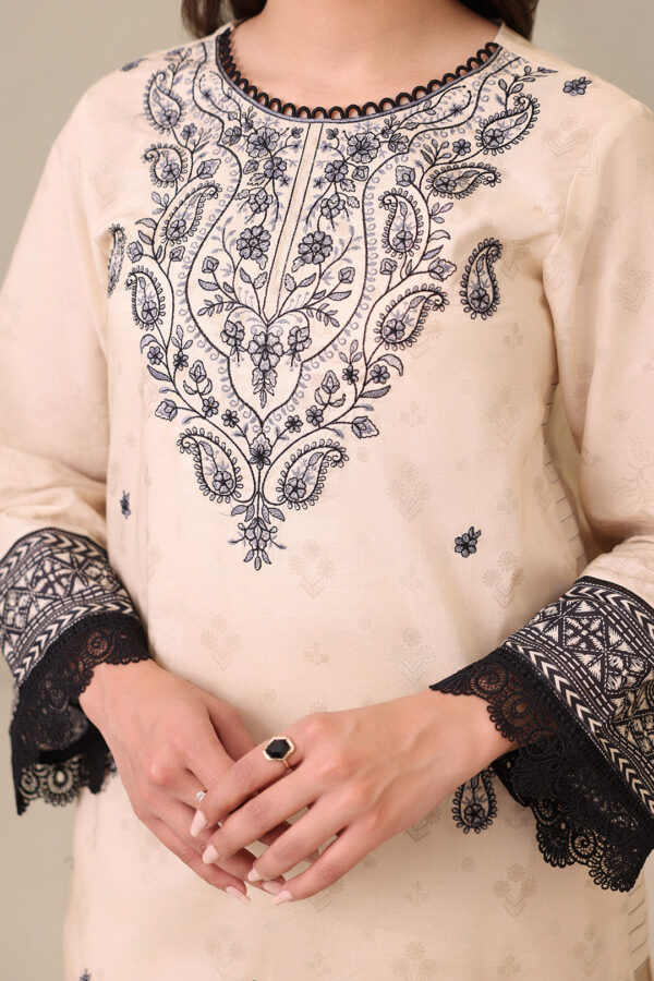 Embroidered Shirt Shalwar Dupatta - 0274 - Image 5