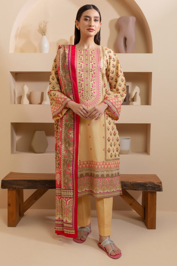 Embroidered Shirt Shalwar Dupatta - 0278 - Image 2