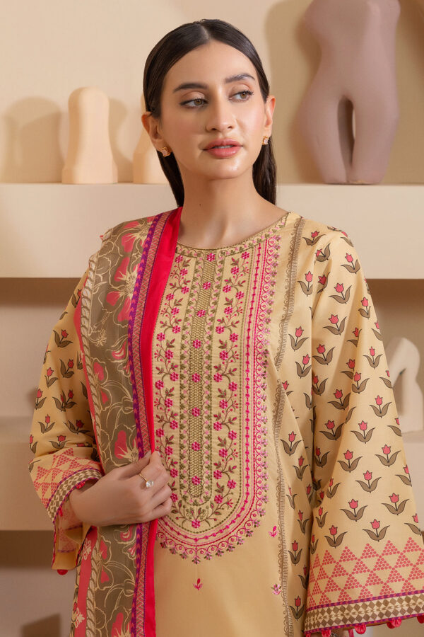 Embroidered Shirt Shalwar Dupatta - 0278 - Image 3