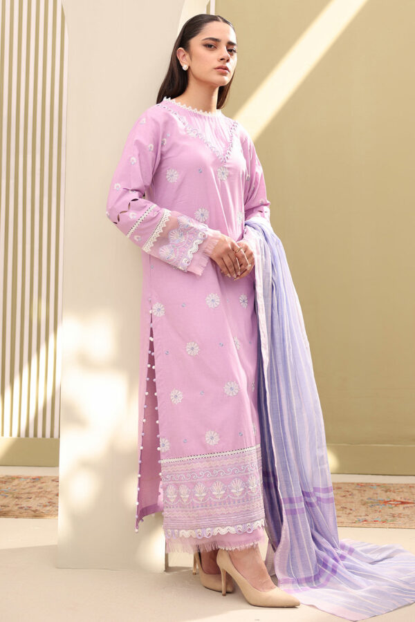 Embroidered Shirt Shalwar Dupatta - 0284 - Image 5