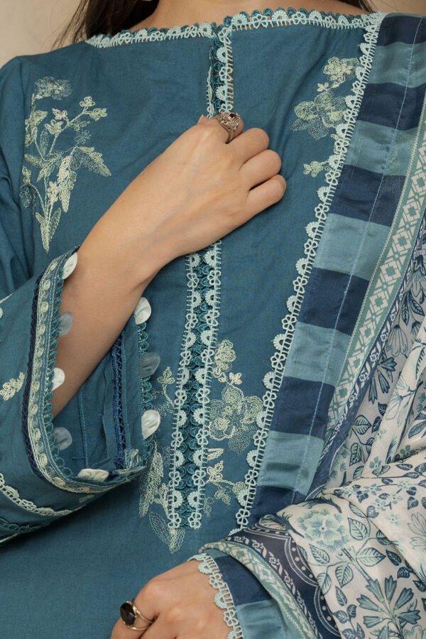 Embroidered Shirt Shalwar Dupatta - 0290 - Image 4