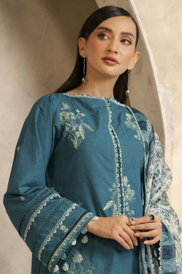 Embroidered Shirt Shalwar Dupatta - 0290 - Image 3
