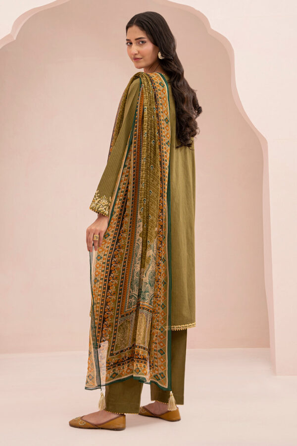 Embroidered Shirt Shalwar Dupatta - 0347 - Image 7