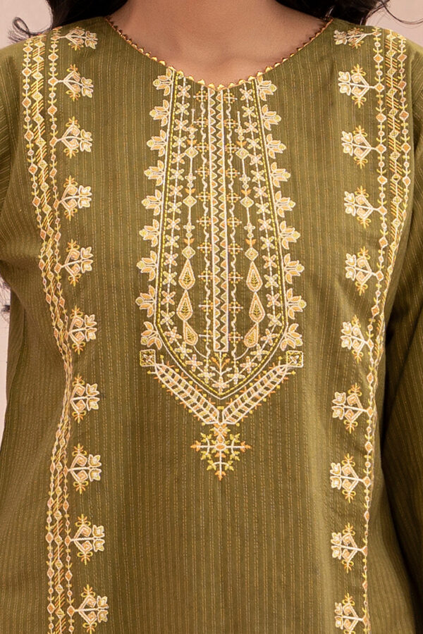 Embroidered Shirt Shalwar Dupatta - 0347 - Image 6