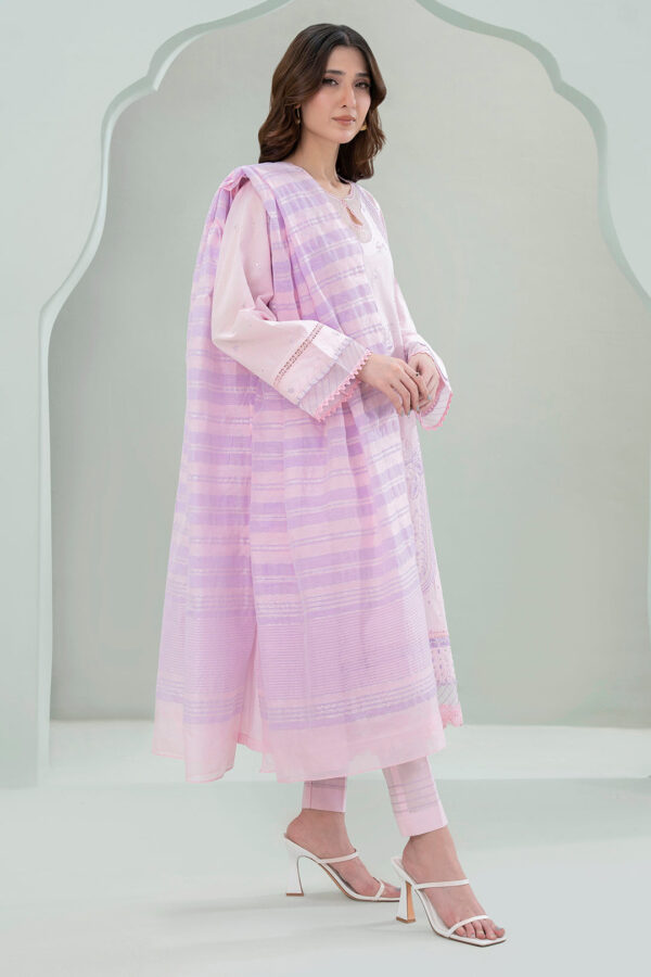 Embroidered Shirt Shalwar Dupatta - 0350 - Image 4