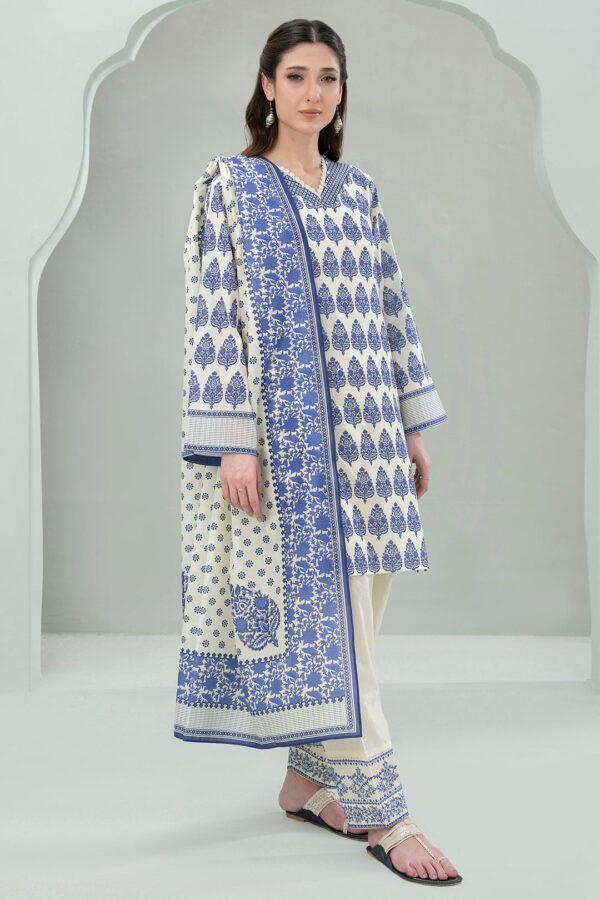 Embroidered Shirt Shalwar Dupatta - 0461 - Image 2
