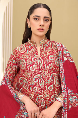 Embroidered Shirt Shalwar Dupatta - 0817