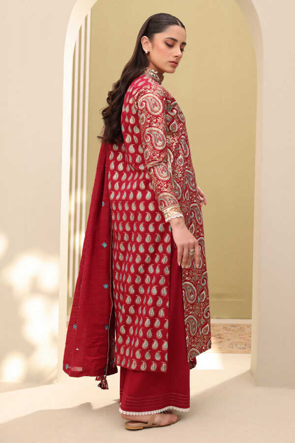 Embroidered Shirt Shalwar Dupatta - 0817 - Image 5